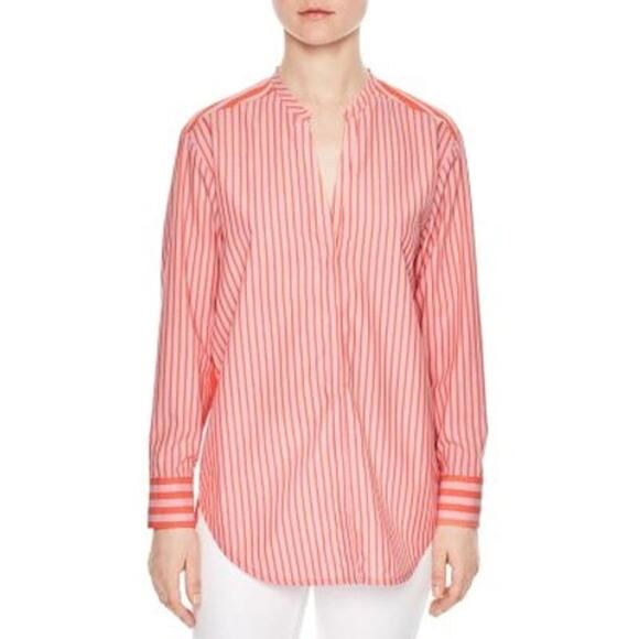SANDRO SUNSET SHIRT IN CORAL Sandro Sunset Shirt Size 3 - Picture 1 of 10